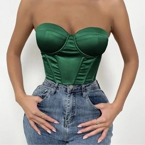 Emerald crop top